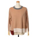 マルニ (Marni) カラーブロッククルーネックセーター カシミヤ キャメルマルチgcmd0504q0uicm20 2024AW レディース秋冬新作 送料無料...