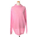 エムエムシックス メゾンマルジェラ (MM6 MAISON MARGIELA) ハイネックロングセーター モヘアボール ピンクs52hl0024242 2024...