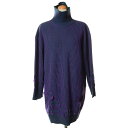 エムエムシックス メゾンマルジェラ (MM6 MAISON MARGIELA) リバーシブルハイネックセーター ウールなど パープルs62da0031962 2...