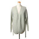 アニオナ (AGNONA) ループ編みミドル丈カーディガン カシミヤ ミントグリーンws181330750 2024AW レディース秋冬新作 送料無料 正規取扱