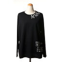 エムエムシックス メゾンマルジェラ (MM6 MAISON MARGIELA) ナンバリングロングTシャツ コットン ブラック25shogc0047s900 2...