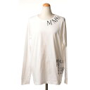 エムエムシックス メゾンマルジェラ (MM6 MAISON MARGIELA) ナンバリングロングTシャツ コットン ホワイト25sshogc0047s2310...
