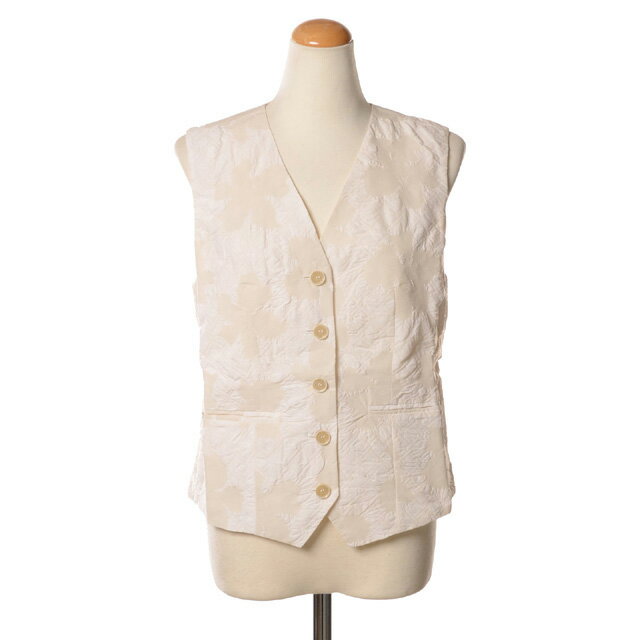 ダウェイ (DAWEI) ベスト ポリアミド ホワイトフラワーワッフル25sv03t18wflower 2025SS レディース春夏新作 送料無料 正規取扱