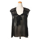 クリスティーナティ (Kristina Ti) リボンブラウス シルク ブラックkbl0102te0264nr1 2025SS レディース春夏新作 送料無料 正規取扱