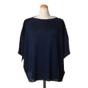 エルマノシェルビーノ (ermanno scervino) レース半袖ワイドニット レーヨンなど ネイビーsw082321878 2025SS レディース春夏新作 送料無料 正規取扱(4)
