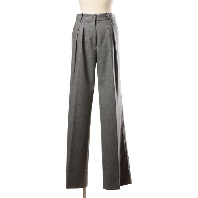 インポートブランド (import brand) マーロ malo タック使いストレートパンツ ウールストレッチ グレーqw681910505 2025AW レ...