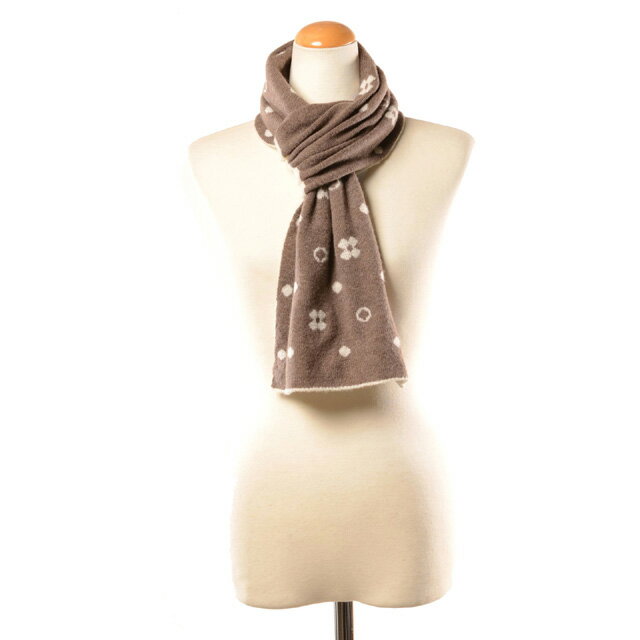インポートブランド (import brand) リビエラ riviera リバーシブルストールマフラー カシミヤ ブラウンホワイト98f3brownwhite 2025AW レディースメンズユニ秋冬新作 送料無料 正規取扱