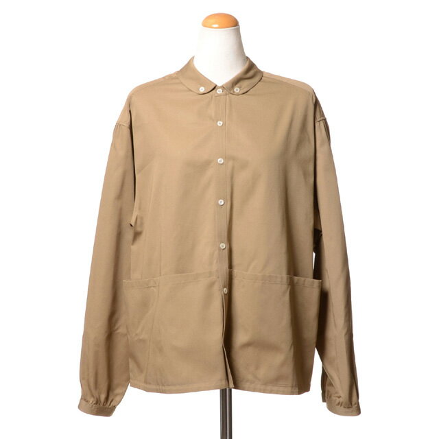 Rakuten - インポートブランド (import brand) メゾンジェジア MAISON JEJIA ポケット付きブラウス コットン 濃いベージュ162atex44 2026SS レディース春夏新作 送料無料 正規取扱
