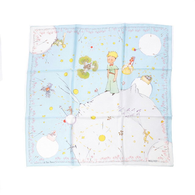 Rakuten - インポートブランド (import brand) マルフロイMalfroy星の王子様ストール シルクサテン ライトブルー3080001planetes 2026SS レディース春夏新作 送料無料 正規取扱