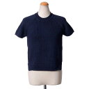オデイ (odeeh) ローゲージ半袖ニット ストレッチニット 濃紺 812805184696 2015SS レディース春夏 3,980円以上購入で送料無料 【...