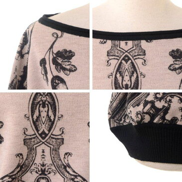 アントニオマラス (ANTONIO MARRAS) インターシャプリント五分袖ニット ブラック a25148808 3,980円以上購入で送料無料 【正規取扱】