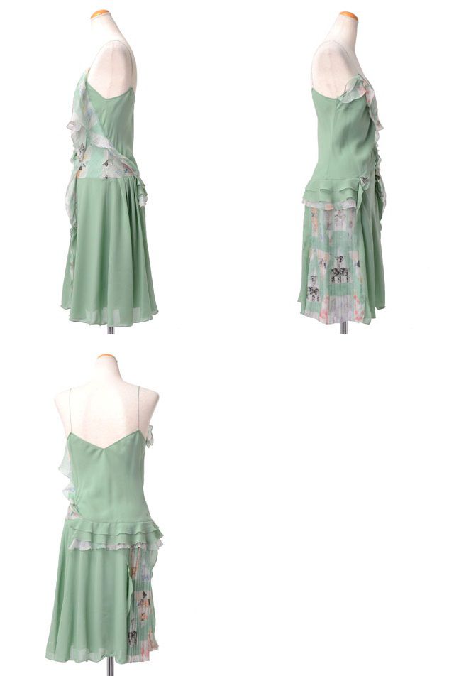 ジョンガリアーノ (John Galliano) キャミソールワンピース ライムグリーン ady412pay4331 3,980円以上購入で送料無料 【正規取扱】