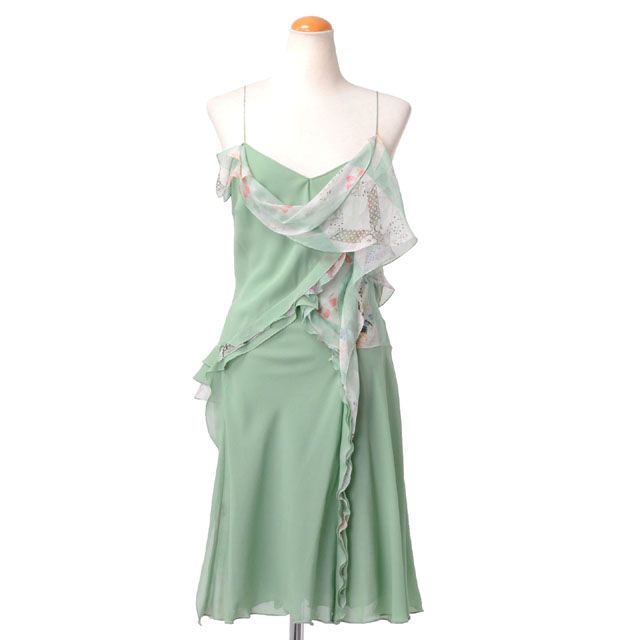 ジョンガリアーノ (John Galliano) キャミソールワンピース ライムグリーン ady412pay4331 3,980円以上購入で送料無料 【正規取扱】