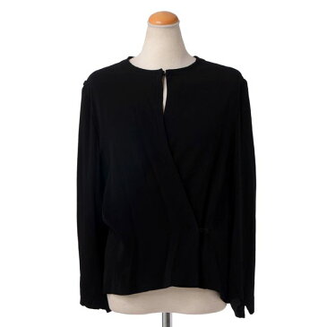 アンドゥムルメステール (ann demeulemeester) ノーカラーブラウスジャケット ブラック 431022013 送料無料 【正規取扱】