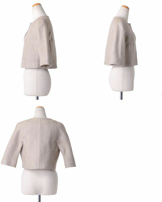 ジャンバティスタ ヴァリ (GiAMBATTISTA VALLI) 六分袖ジャケット ベージュ p12pv61000261 10,800円以上購入で 【正規取扱】 ジャンバティスタ ヴァリ (GiAMBATTISTA VALLI) 六分袖ジャケット ベージュ p12pv61000261 10,800円以上購入で 【正規取扱】