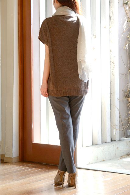 ブルネロクチネリ (Brunello Cucinelli) フレンチラメセーター ブラウン de5433539 セーター,ラメ,ルーズ,フレンチスリーブ,ブラウン 送料無料 【正規取扱】