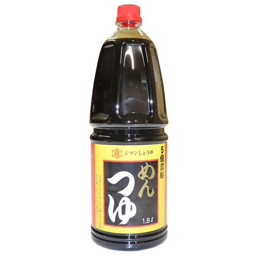 (当店お勧め） ジマンめんつゆ 1800ml 5倍濃縮タイプ（塩分薬17.5％）ペットボトル 【新潟 お土産 新潟 名産 旨い 1