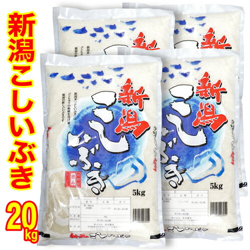 ★特価★【1等米使用】令和3年産 新潟産 こしいぶき 20kg（5kg×4）食味分析80点以上 白米 精米（産地直送米）新潟産 こしいぶき 新潟県産 こしいぶき 新潟 白米 精米 20キロ こしいぶき 新潟 こしいぶき お米 新潟ブランド米 送料無料 お米