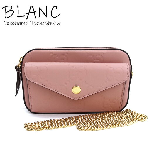 Rakuten - グッチ GGスーパー ミニショルダーバッグ チェーンポシェット レザー ピンク 781554 GUCCI 横浜BLANC【中古】