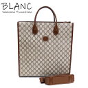 グッチ インターロッキングG ミディアム2WAYトートバッグ GGスプリーム ベージュ エボニー 674155 GUCCI 横浜BLANC【中古】(4)