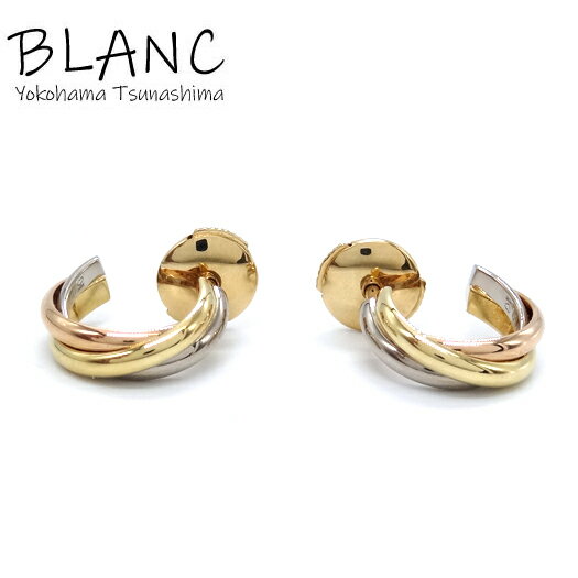 カルティエ トリニティ ピアス K18 スリーカラーゴールド イエローゴールド ホワイトゴールド ピンクゴールド CARTIER 横浜BLANC【中古】のサムネイル