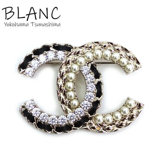 シャネル ココマーク ラインストーン フェイクパール ブローチ メタル ラムスキン ゴールド B22B CHANEL 横浜BLANC【中古】のサムネイル