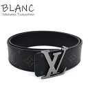 ルイヴィトン サンチュール LV イニシャル 40MM #80 エクリプス ノワール ブラック 黒 シルバー金具 M9043 LOUIS VUITTON 横浜B...