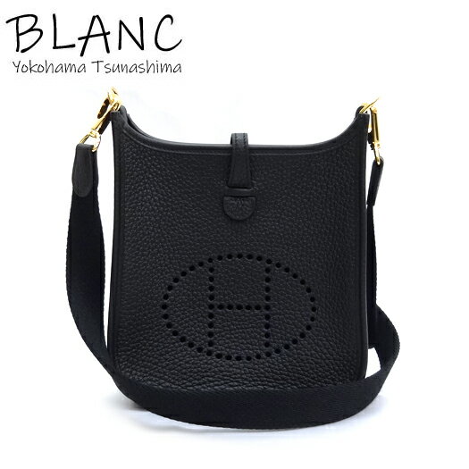 【中古】エルメス エヴリン TPM トリヨン ブラック 黒 ゴールド金具 U刻印 ショルダーバッグ HERMES 横浜BLANCのサムネイル