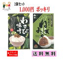 わさび味噌&国産牛入ねぎみそ 送料無料 1000円ポッキリ 