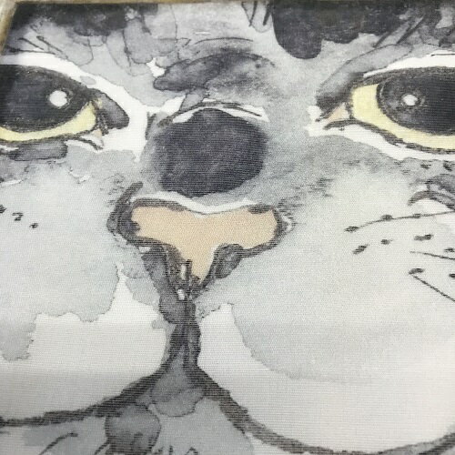 猫が大好きな栗原君古さんが描いネコちゃん日本製コットン100%何か御用ですかネコ柄