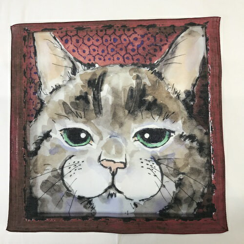 猫が大好きな栗原君古さんが描いネコちゃん日本製コットン100%しっかり者の末っ子ネコ柄のサムネイル