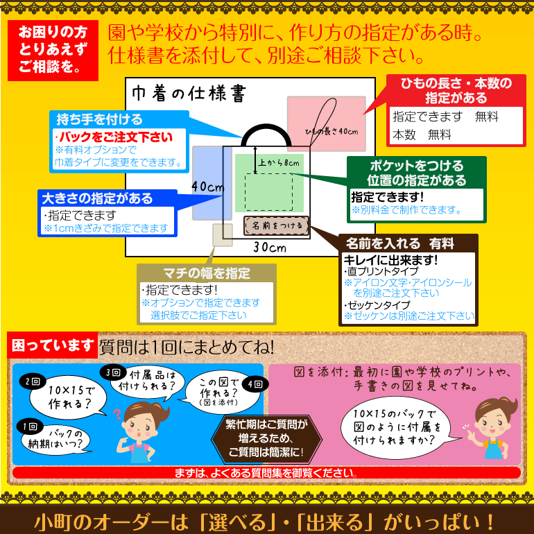 【日本製】1cm刻みでサイズが選べるナプキンランチョンマット【布+製作タイプ】通園・通学グッズ【オーダーメイド】【ハンドメイド】【手作り】お弁当給食ランチクロス05P10Jan15