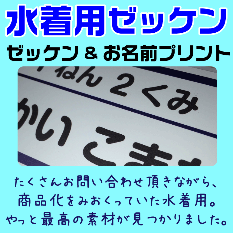 ゼッケン 名前印刷 水着専用 アイロンタイプ 1枚 水着 スイムキャップ 1cm刻みでサイズが選べる　印刷前の事前確認付きで安心 名前 印刷 名入れ 自由サイズ ぬいつけゼッケン 番号 ジュニア 水泳 学校 授業 子供 幼稚園 保育園 名札 子供 名前つけ ラッシュガード