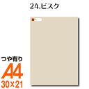 全116色 屋外用 カッティング用シート A4サイズ 24.ビスク （つや有り） 肌色 ベージュ うちわ 車 外装 車 文字 カッティングシート リメイクシート