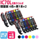 IC6CL70L IC70 さくらんぼ エプソンプリンター用互換 EPSON互換 6色×2セット 黒2本 計14本 セット内容：ICBK70L ICC70L ICM70L ICY70L ICLC70L ICLM70L ic6cl70l 互換インク【ネコポスで送料無料】