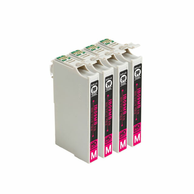 ★お買い物マラソン中P10倍★【顔料インク】 IB09 エプソン 電卓 大容量 顔料マゼンタ×4セット互換インクカートリッジ 内容：IB09MB 対応機種：PX-M730F PX-S730 ネコポスで送料無料【互換インク】