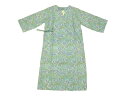 七分袖湯上りミニ寝巻き(M)(L)クレープ