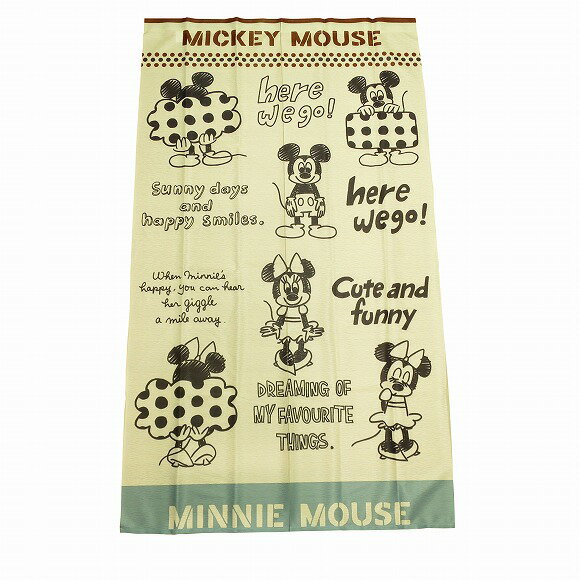 ミッキー＆ミニーマウスのれん