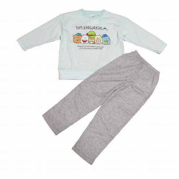 在庫1枚　すみっコぐらし 子供パジャマ 長袖長ズボン(130)