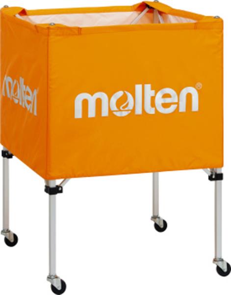 Molten 学校機器 ボールカゴ 折りたたみ式ボールカゴ 中・背低 オレンジ 21 器具備品(bk0021o)