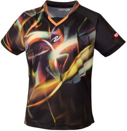 ニッタク 卓球 卓球 レディースゲームシャツ スカイトリックレディースシャツ 23 ブラック ケームシャツ・パンツ(nw2208-71)