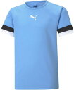 プーマ サッカー TEAMRISE ゲームシャツ JR 半袖 ジュニア 20Q1 TEAML.BL トレーニングウェア(705140-18)