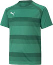 PUMA　プーマ サッカー TEAMVISION フープ ゲームシャツ JR 20Q1 PEPPERGRN- Tシャツ(705149-05)