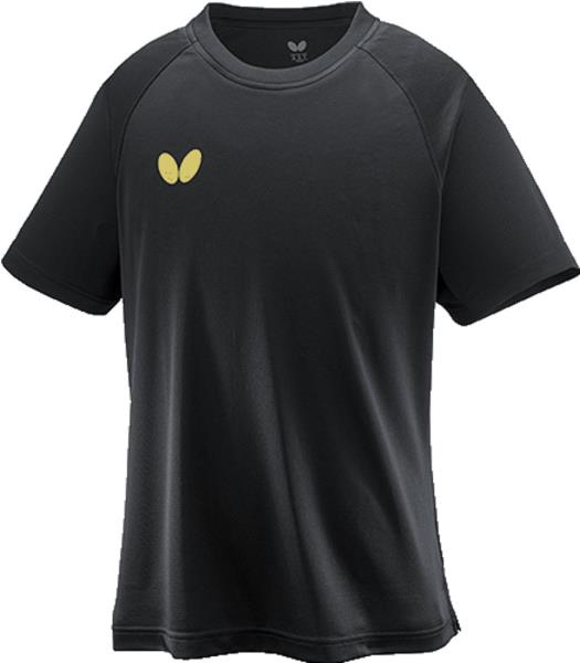 タマス 卓球 ウィンロゴ・TシャツII 23 ブラック/ゴールド Tシャツ(46420-956)
