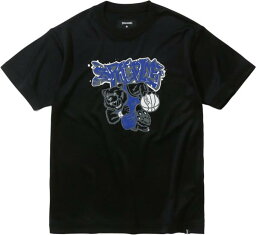 スポルディング バスケットボール ジュニア Tシャツ グリズリー グラフィティ ロゴ 23FW ブラック Tシャツ(sjt23157-1000)