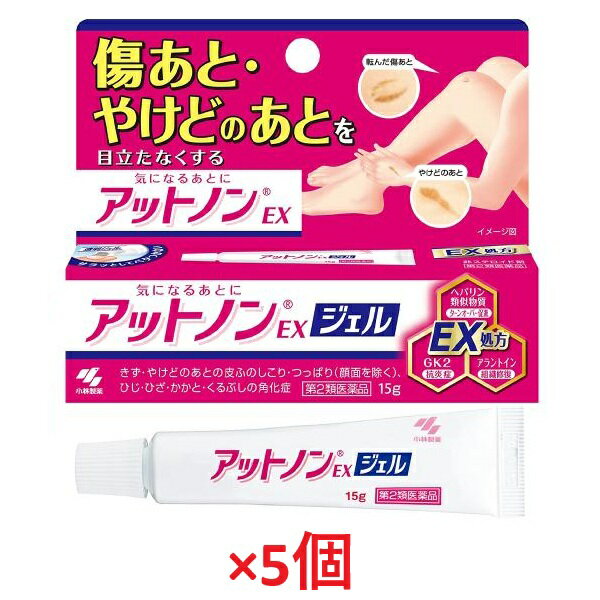 【5個セット】【第2類医薬品】小林製薬　アットノンEXジェル15g×5個