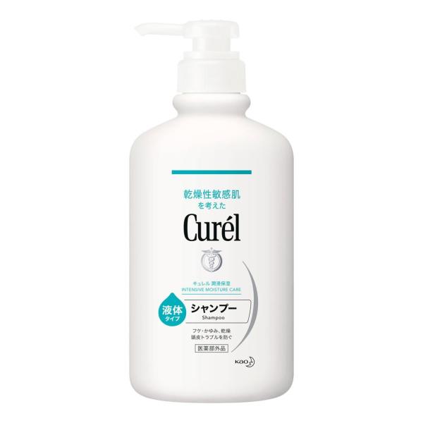 花王 キュレル 潤浸保湿 頭皮＆ヘアケア シャンプー ポンプ 420ML （医薬部外品）