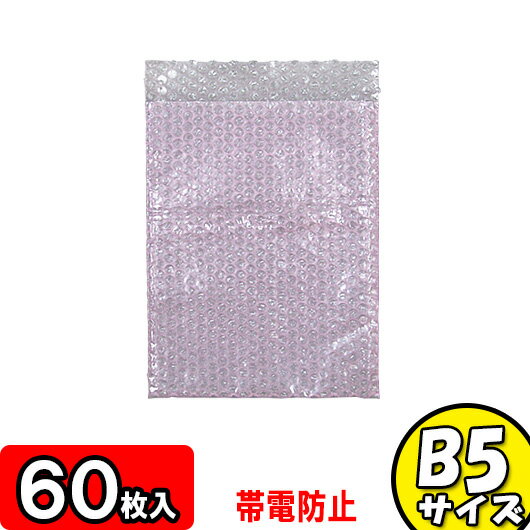 エアパッキン平袋 帯電防止タイプ B5サイズ 三層品 60袋セット【緩衝材セット 緩衝剤 エアクッション エアークッション エアーパッキン エアパッキン エアキャップ エアーパッキン 梱包 袋 店舗用品】 【オークション 発送】