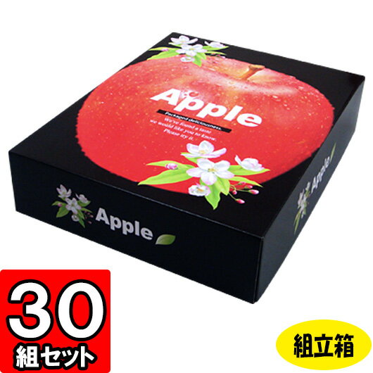 【メーカー直送品につき代引不可】りんごの国から 30セット 【りんご箱 ギフトボックス 箱 果物用 フルーツギフト フルーツ箱 果物箱 店舗用品 業務用 ギフト用 贈答用 化粧箱 青果 箱 gift box】
