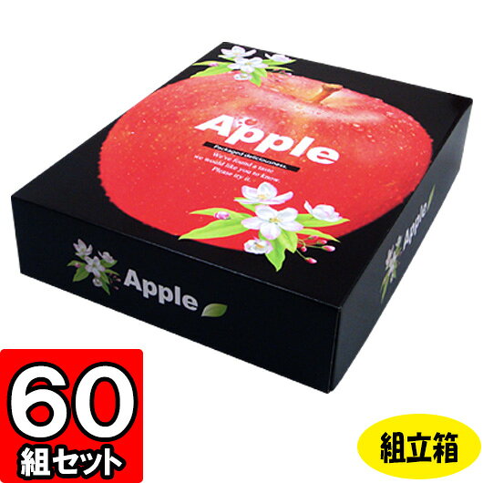 【メーカー直送品につき代引不可】りんごの国から 60セット 【りんご箱 ギフトボックス 箱 果物用 フルーツギフト フルーツ箱 果物箱 店舗用品 業務用 ギフト用 贈答用 化粧箱 青果 箱 gift box】